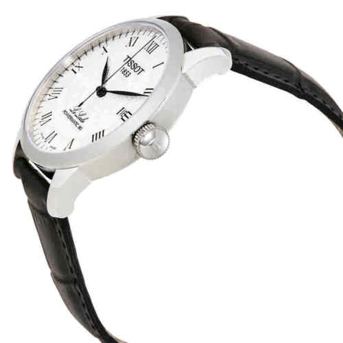  Shop Authentic Tissot Le Locle Powermatic 80 Silver Dial Black Leather Strap Watch For Men - T006.407.16.033.00 - Luxxuri