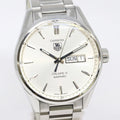  Shop Authentic Tag Heuer Carrera Calibre 5 Automatic White Dial Silver Steel Strap Watch for Men - WAR201B.BA0723 - Luxxuri