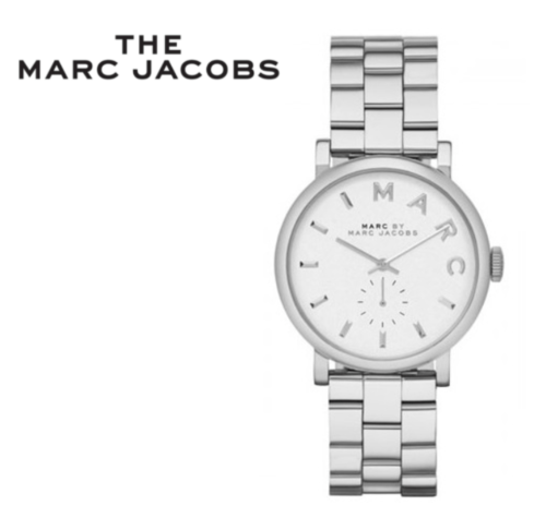  Shop Authentic Marc Jacobs Baker White Dial Silver Steel Strap Watch for Women - MBM3242 - Luxxuri