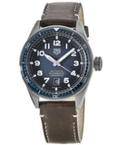  Shop Authentic Tag Heuer Autavia Calibre 5 Automatic Blue Dial Brown Leather Strap Watch for Men - WBE5116.FC8266 - Luxxuri