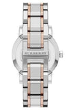  Shop Authentic Burberry The City Diamonds White Dial Two Tone Steel Strap Watch for Women - BU9127 - Luxxuri
