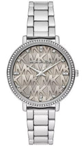 Michael Kors Pyper Analog Gray Dial Silver Steel Strap Watch For Women - MK4672