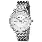  Shop Authentic Fossil Tailor Silver Dial Silver Steel Strap Watch for Women - ES3712 - Luxxuri