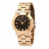  Shop Authentic Marc Jacobs Amy Brown Dial Rose Gold Steel Strap Watch for Women - MBM3167 - Luxxuri