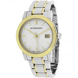  Shop Authentic Burberry The City White Dial Two Tone Steel Strap Watch for Women - BU9115 - Luxxuri