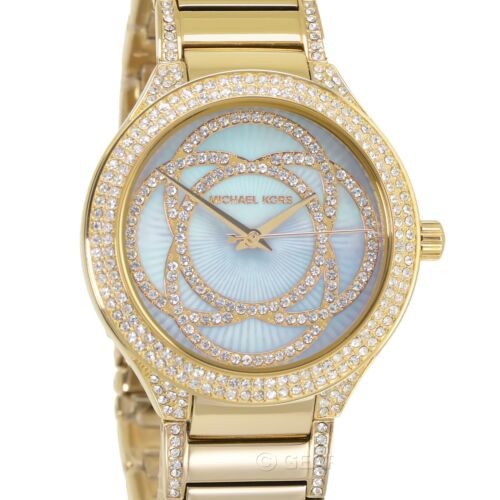  Shop Authentic Michael Kors Kerry Mother of Pearl Dial Gold Steel Strap Watch for Women - MK3481 - Luxxuri