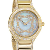  Shop Authentic Michael Kors Kerry Mother of Pearl Dial Gold Steel Strap Watch for Women - MK3481 - Luxxuri