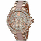  Shop Authentic Michael Kors Wren Crystals Rose Gold Dial Rose Gold Steel Strap Watch for Women - MK6096 - Luxxuri
