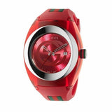  Shop Authentic Gucci Sync XXL Quartz Red Dial Red Rubber Strap Unisex Watch -  YA137103 - Luxxuri