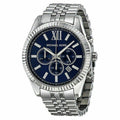  Shop Authentic Michael Kors Lexington Chronograph Blue Dial Silver Steel Strap Watch for Men - MK8280 - Luxxuri
