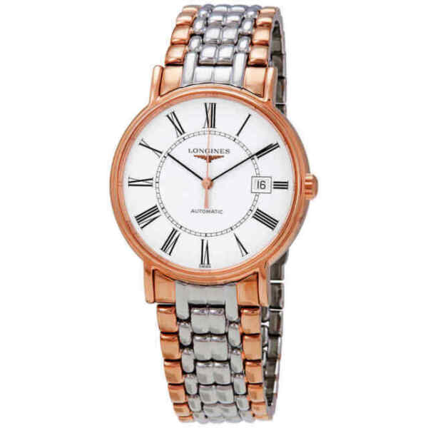  Shop Authentic Longines Presence 38.5mm Automatic White Dial Two Tone Steel Strap Watch for Men - L4.921.1.11.7 - Luxxuri