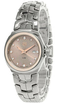  Shop Authentic Tag Heuer Link Quartz Brown Dial Silver Steel Strap Watch for Women - WBC131E.BA0649 - Luxxuri