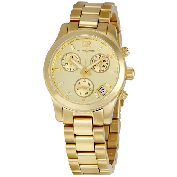  Shop Authentic Michael Kors Runway Gold Dial Gold Steel Strap Watch for Women - MK5384 - Luxxuri
