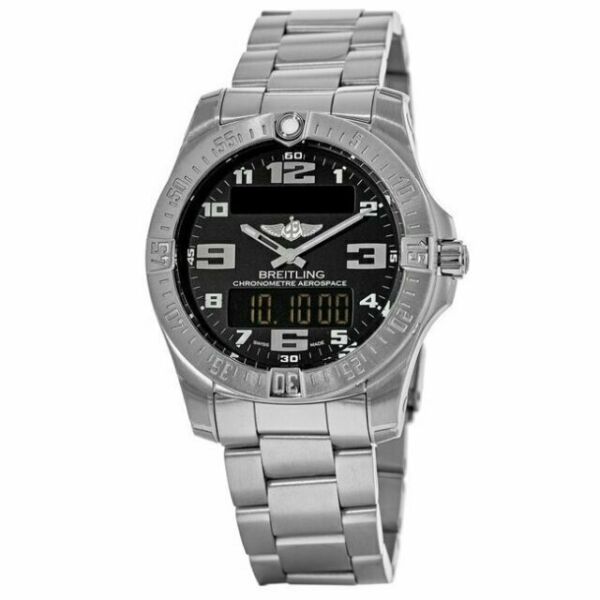  Shop Authentic Breitling Aerospace Evo Black Dial Silver Steel Strap Watch for Men - E79363101B1E1 - Luxxuri