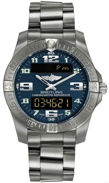  Shop Authentic Breitling Aerospace Evo Blue Dial Silver Steel Strap Watch for Men - E79363101C1E1 - Luxxuri