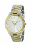  Shop Authentic Michael Kors Runway Slim Silver Dial Two Tone Stainless Steel Strap Watch for Women - MK3198 - Luxxuri