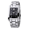  Shop Authentic Emporio Armani Classic Black Dial Silver Stainless Steel Strap Watch For Men - AR0156 - Luxxuri