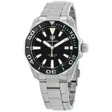 Shop Authentic Tag Heuer Aquaracer Black Dial Silver Steel Strap Watch for Men - WAY111A.BA0928 - Luxxuri
