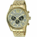  Shop Authentic Michael Kors Lexington Crystals Gold Dial Gold Steel Strap Watch for Men - MK8494 - Luxxuri