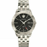  Shop Authentic Versace Univers Analog Black Dial Silver Steel Strap Watch for Men - VEBK00418 - Luxxuri