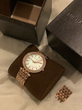  Shop Authentic Michael Kors Darci Mother of Pearl Dial Rose Gold Steel Strap Watch for Women - MK3220 - Luxxuri