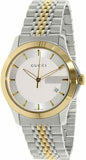  Shop Authentic Gucci G Timeless Silver Dial Two Tone Steel Strap Watch For Men - YA126409 - Luxxuri