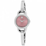  Shop Authentic Movado Rondiro 22mm Pink Dial Stainless Steel Watch For Women - 0606797 - Luxxuri
