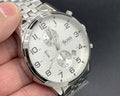  Shop Authentic Hugo Boss Aeroliner Chronograph White Dial Silver Steel Strap Watch For Men - 1512445 - Luxxuri