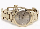  Shop Authentic Burberry The City Gold Dial Gold Steel Strap Watch for Women - BU9134 - Luxxuri