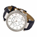  Shop Authentic Michael Kors Parker White Dial Navy Blue Leather Strap Watch for Women - MK2293 - Luxxuri