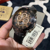  Shop Authentic Fossil Grant Sport Automatic Skeleton Black Dial Black Leather Strap Watch for Men - ME3138 - Luxxuri