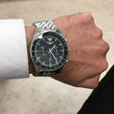  Shop Authentic Emporio Armani Team Italia Chronograph Black Dial Silver Steel Strap Watch For Men - AR5983 - Luxxuri