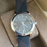  Shop Authentic Burberry Heritage Grey Dial Black Leather Strap Watch for Men - BU9024 - Luxxuri