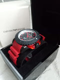  Shop Authentic Emporio Armani Sportivo Quartz Black Dial Red Rubber Strap Watch For Men - AR6101 - Luxxuri