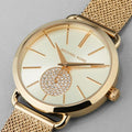  Shop Authentic Michael Kors Portia Gold Dial Gold Mesh Bracelet Watch for Women - MK3844 - Luxxuri