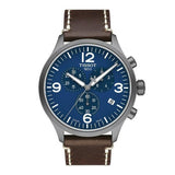  Shop Authentic Tissot Chrono XL Blue Dial Brown Leather Strap Watch For Men - T116.617.36.047.00 - Luxxuri