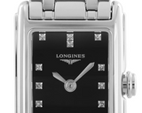  Shop Authentic Longines Dolcevita Black Dial Silver Steel Strap Watch for Women - L5.258.4.57.6 - Luxxuri
