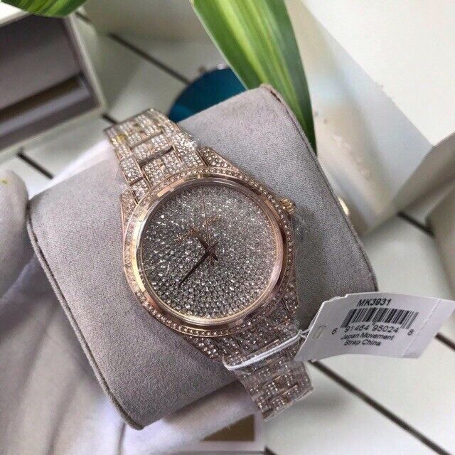  Shop Authentic Michael Kors Lauryn Crystals Rose Gold Dial Rose Gold Steel Strap Watch For Women - MK3931 - Luxxuri