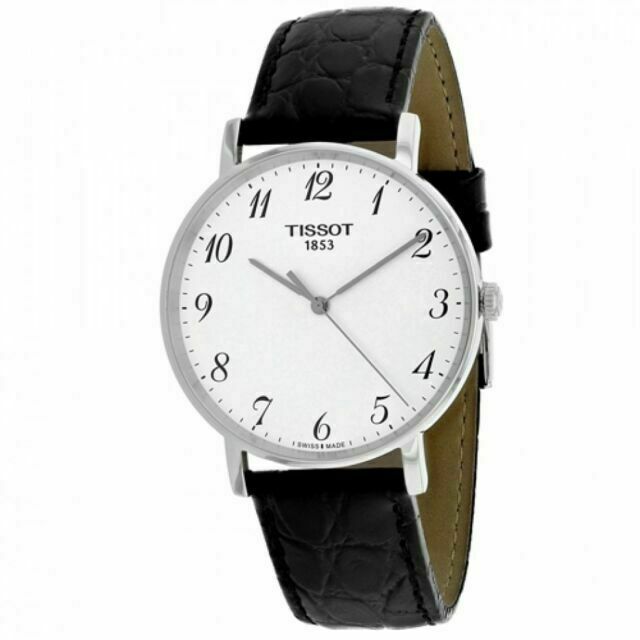  Shop Authentic Tissot Everytime Desire Medium White Dial Black Leather Strap Watch For Men - T109.410.16.032.00 - Luxxuri