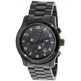  Shop Authentic Michael Kors Runway Chronograph Black Dial Black Steel Strap Watch for Men - MK8157 - Luxxuri
