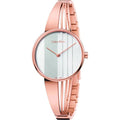  Shop Authentic Calvin Klein Drift White Dial Rose Gold Steel Strap Watch for Women - K6S2N616 - Luxxuri
