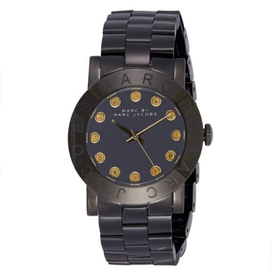  Shop Authentic Marc Jacobs Amy Black Dial Black Steel Strap Watch for Women - MBM8595 - Luxxuri