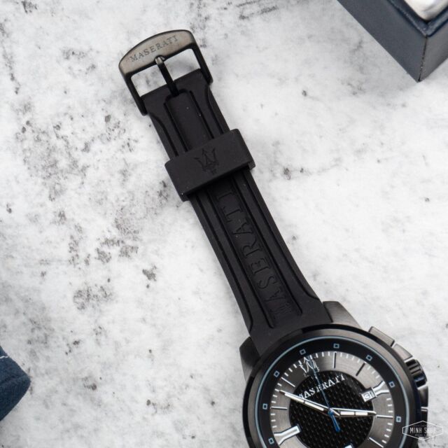  Shop Authentic Maserati SFIDA Black Dial Black Rubber Strap Watch For Men - R8851123004 - Luxxuri