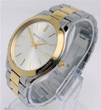  Shop Authentic Michael Kors Runway Slim Silver Dial Two Tone Stainless Steel Strap Watch for Women - MK3198 - Luxxuri