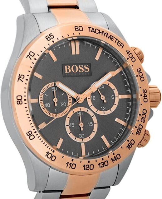  Shop Authentic Hugo Boss Ikon Grey Dial Two Tone Steel Strap Watch for Men - 1513339 - Luxxuri