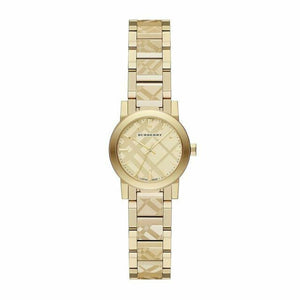  Shop Authentic Burberry The City Gold Dial Gold Steel Strap Watch for Women - BU9234 - Luxxuri