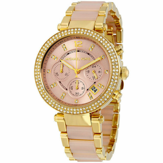  Shop Authentic Michael Kors Parker Gold Dial Two Tone Steel Strap Watch for Women - MK6326 - Luxxuri