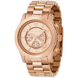  Shop Authentic Michael Kors Runway Chronograph Rose Gold Dial Rose Gold Steel Strap Watch for Men - MK8096 - Luxxuri