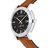  Shop Authentic Burberry The City Black Dial Brown Leather Strap Watch for Men - BU9905 - Luxxuri