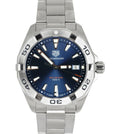  Shop Authentic Tag Heuer Aquaracer Blue Dial Silver Steel Strap Watch for Men - WBD1112.BA0928 - Luxxuri